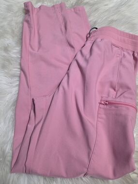 Landau Pink Cargo Jogger Scrub Pants